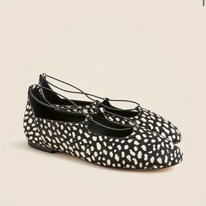 Jcrew andi strappy ballet flat sandals in black and white